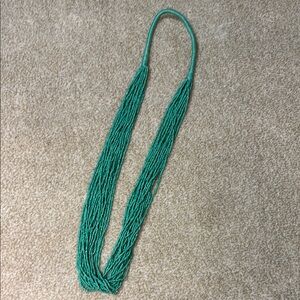 Turquoise Green Beaded Necklace